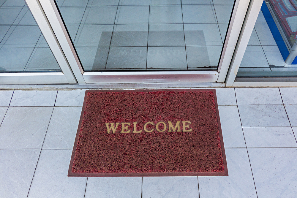 Red Entrance Mat